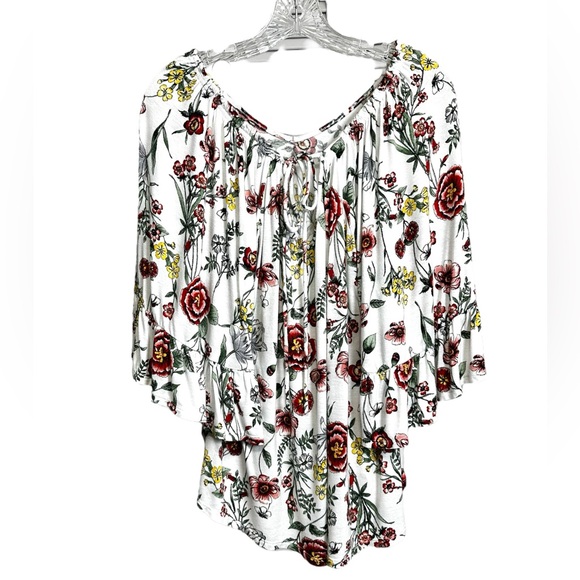 🩷Bobeau Wide-sleeve Floral Top - Picture 1 of 8
